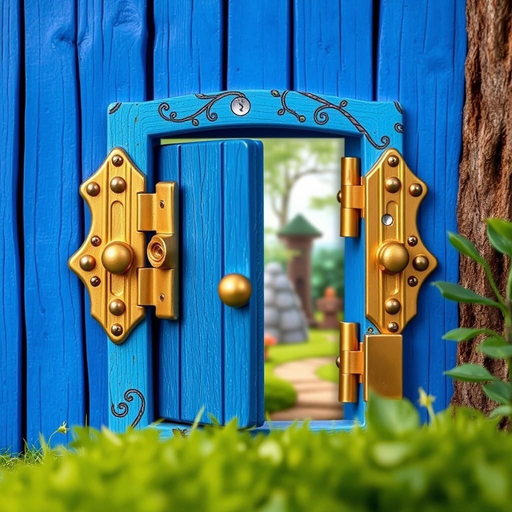 Magical Doorway to Fairy Forest Landscape