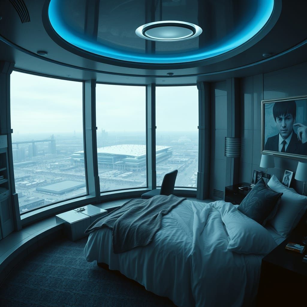 Elegant Watchman's Lair in a Sky-High Tower