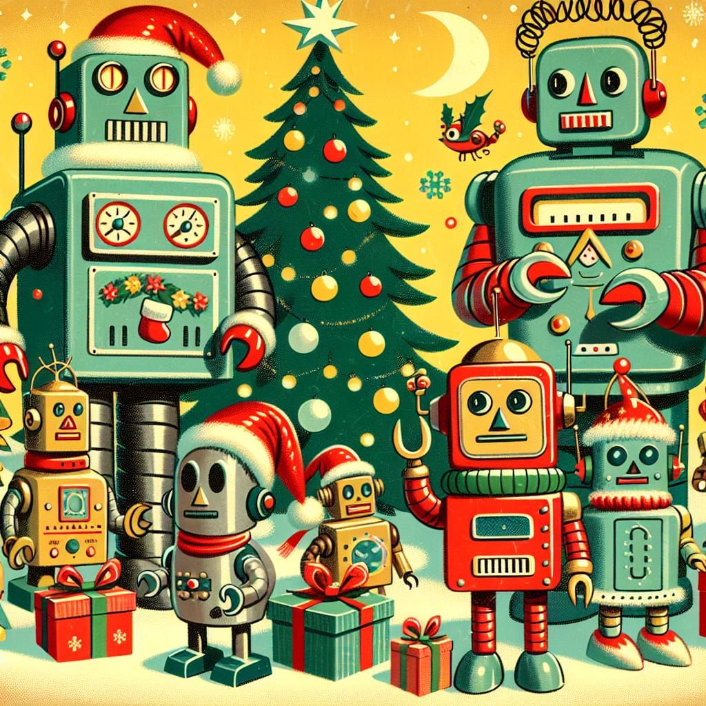 Retro Future Christmas Celebrations