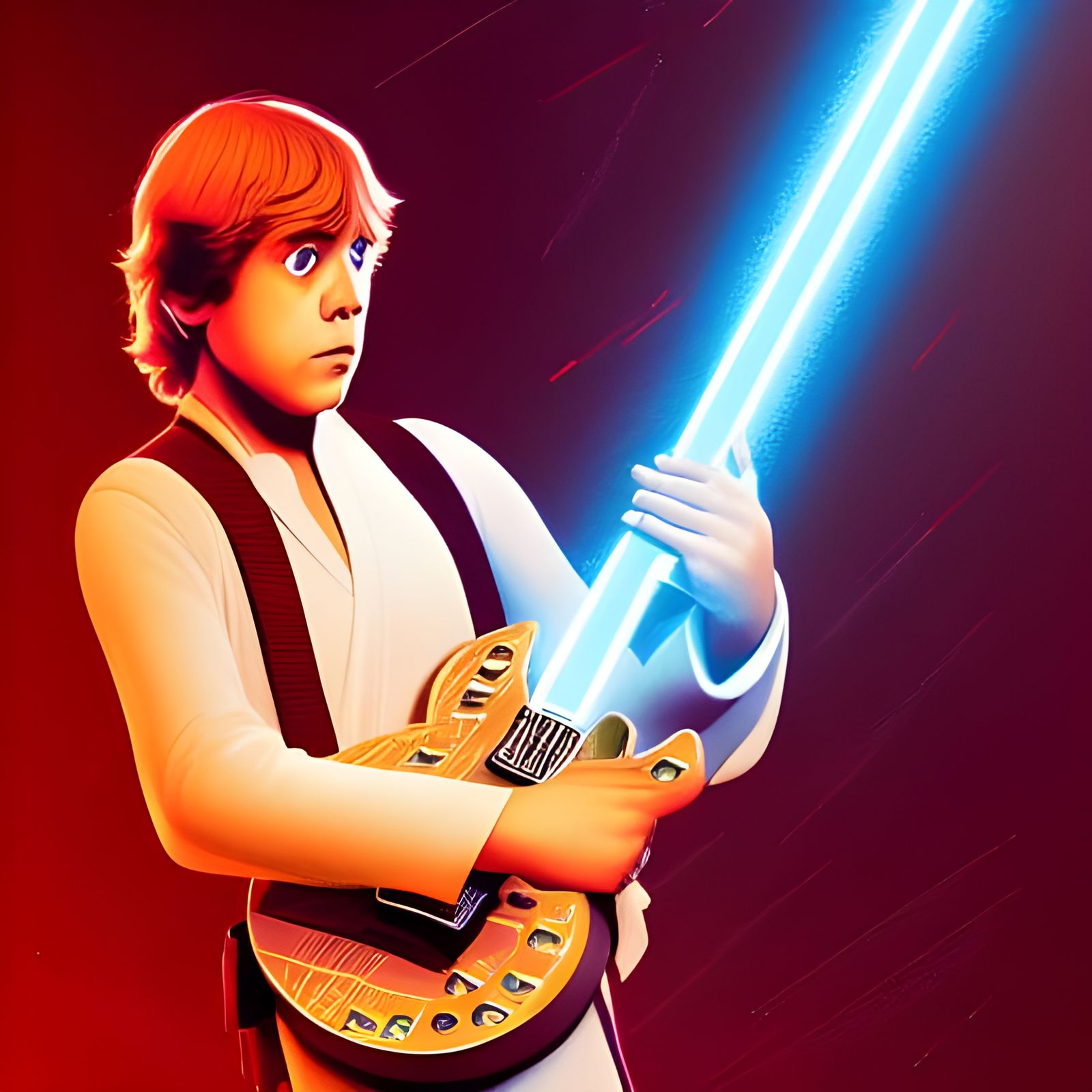 Guitar Wars: Blues the Force, Luke!