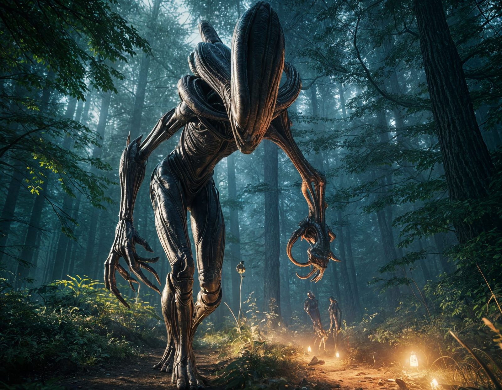 Alien in Woods: 3D Game Cinematic