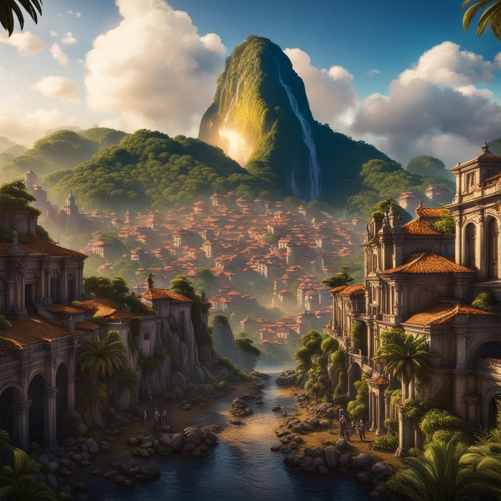 Brazilian Pride: Detailed Fantasy Concept Art