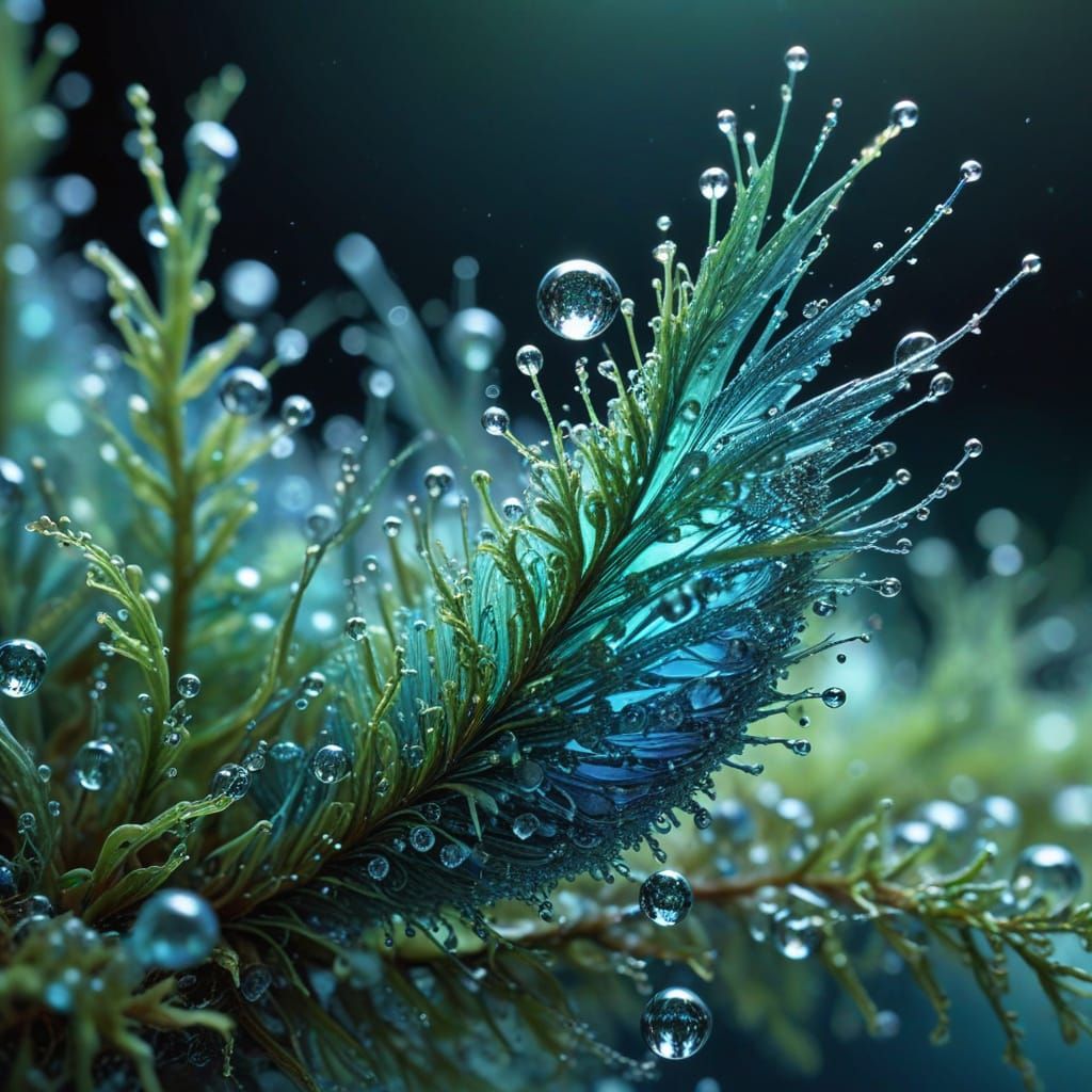 Vibrant Microscopic World in Photorealistic Digital Art
