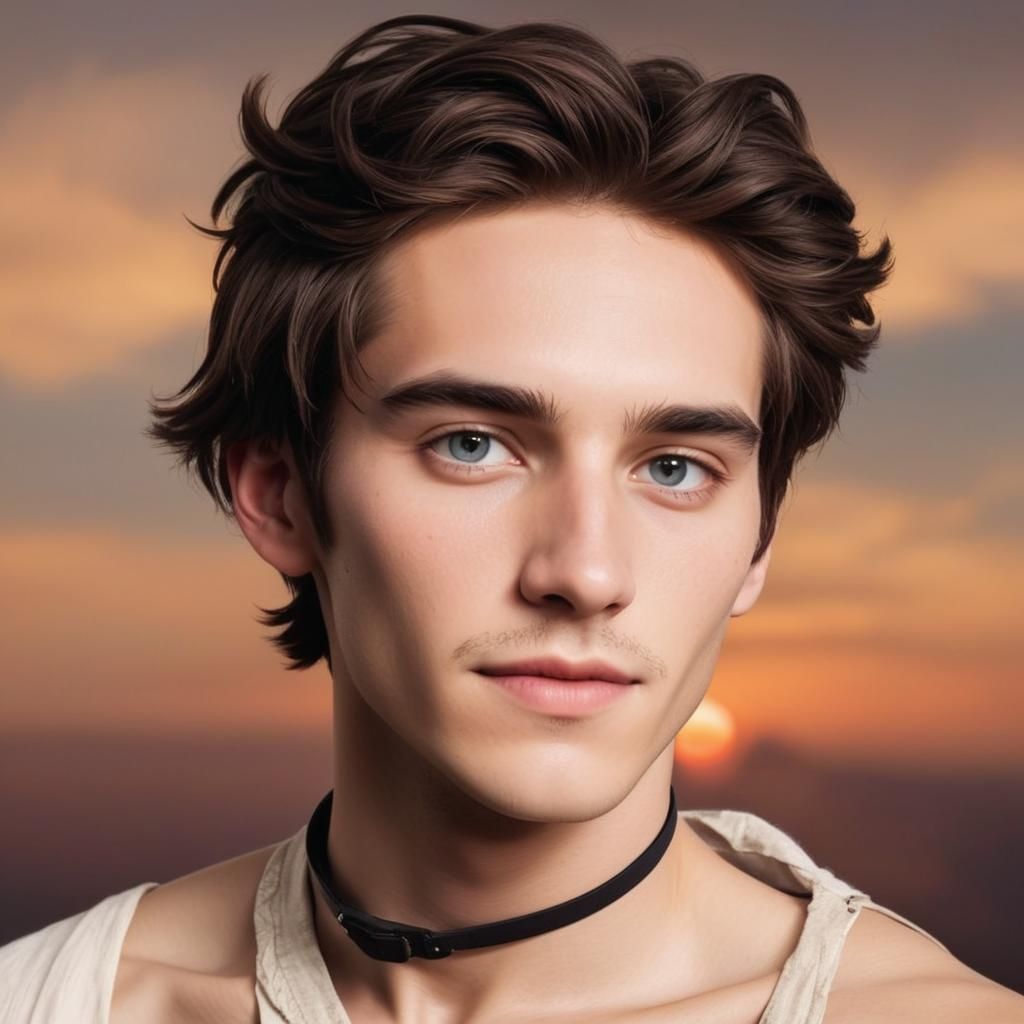 Androgynous Portrait Exploring Fluid Gender Identity