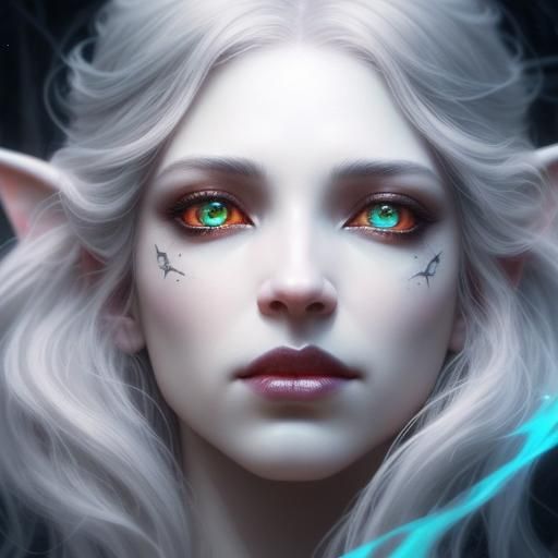 Ethereal Gothic Fairy Emerges from Shadow