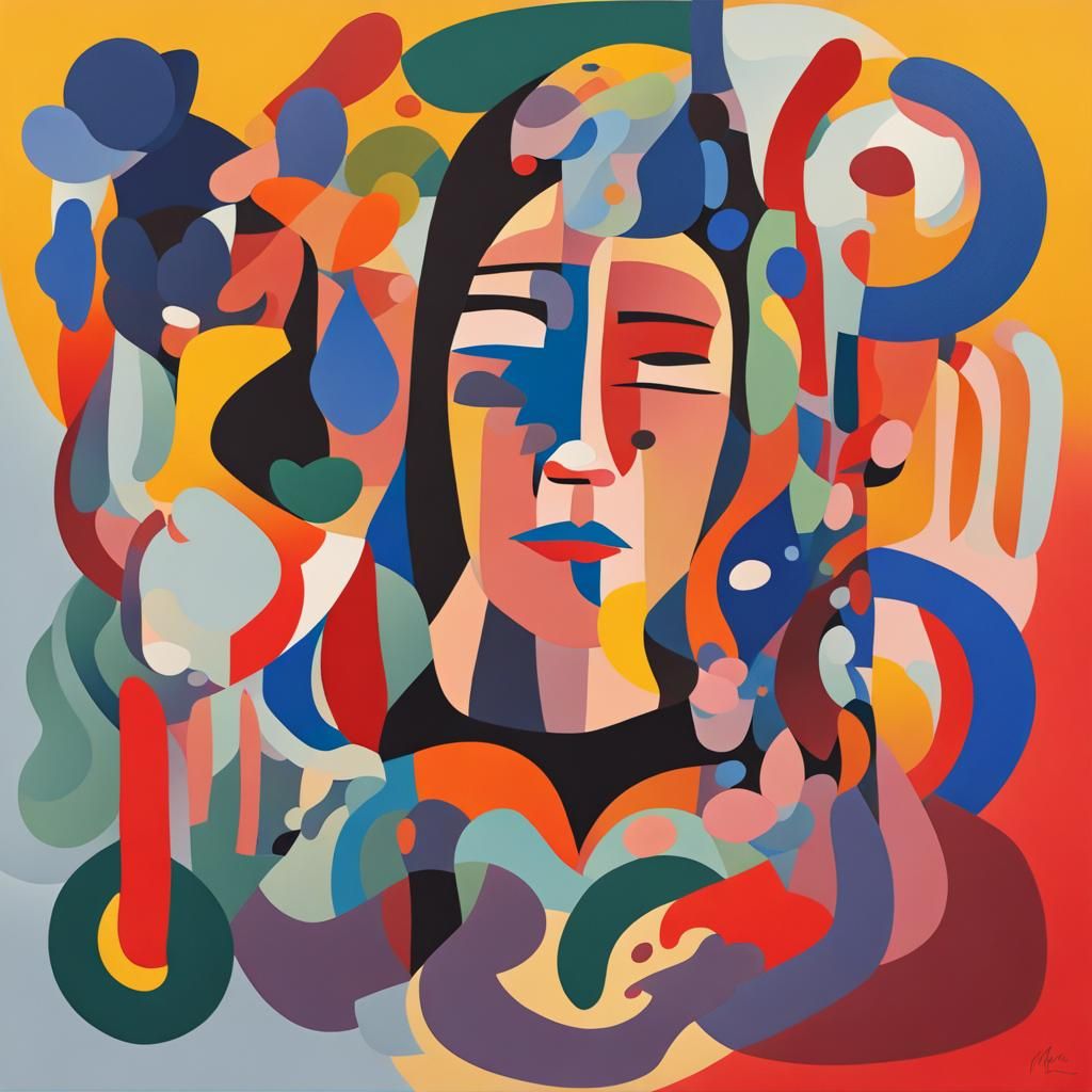 an abstract representation of a human emotion