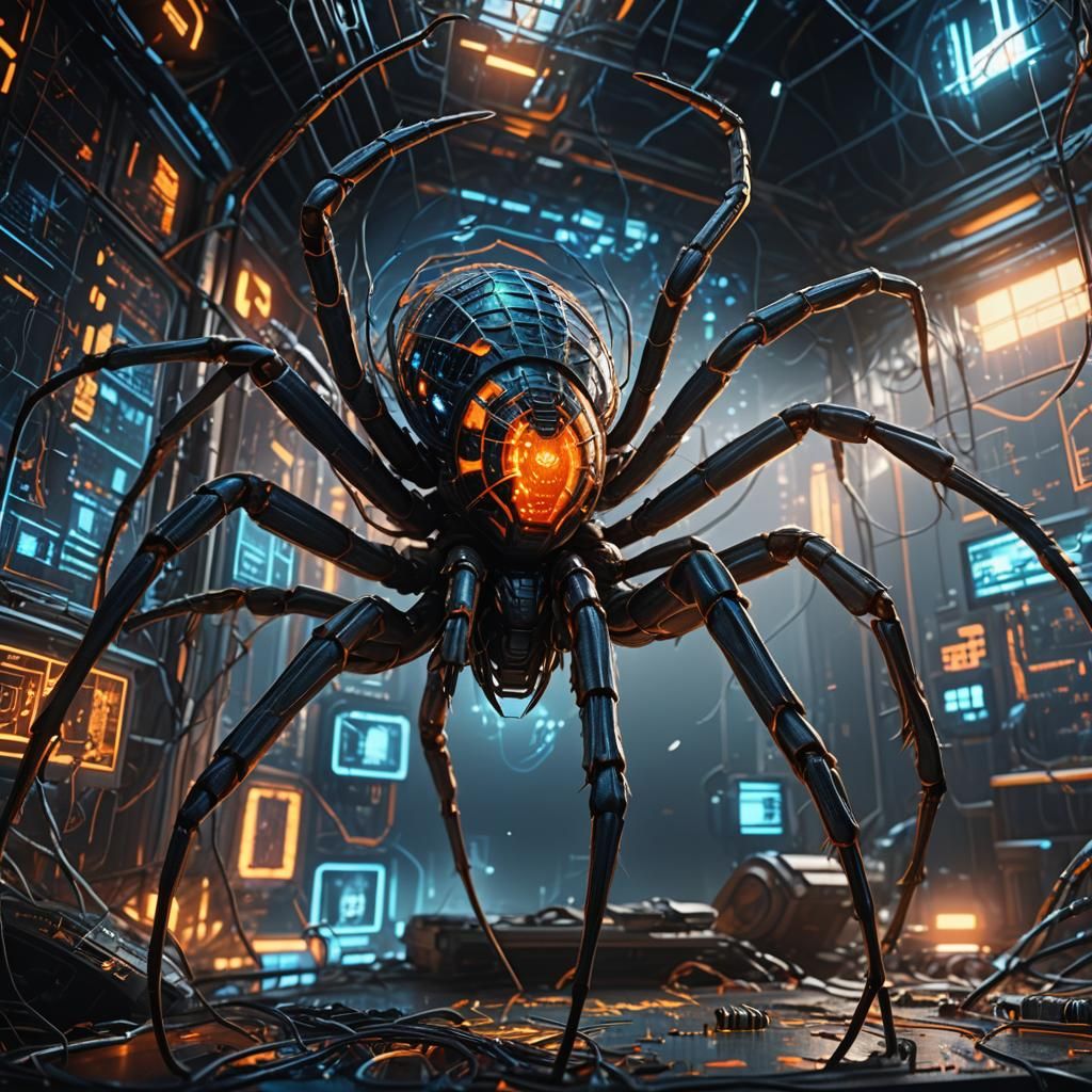 Arachnid Charts Computer Systems in Digital Matte Painting