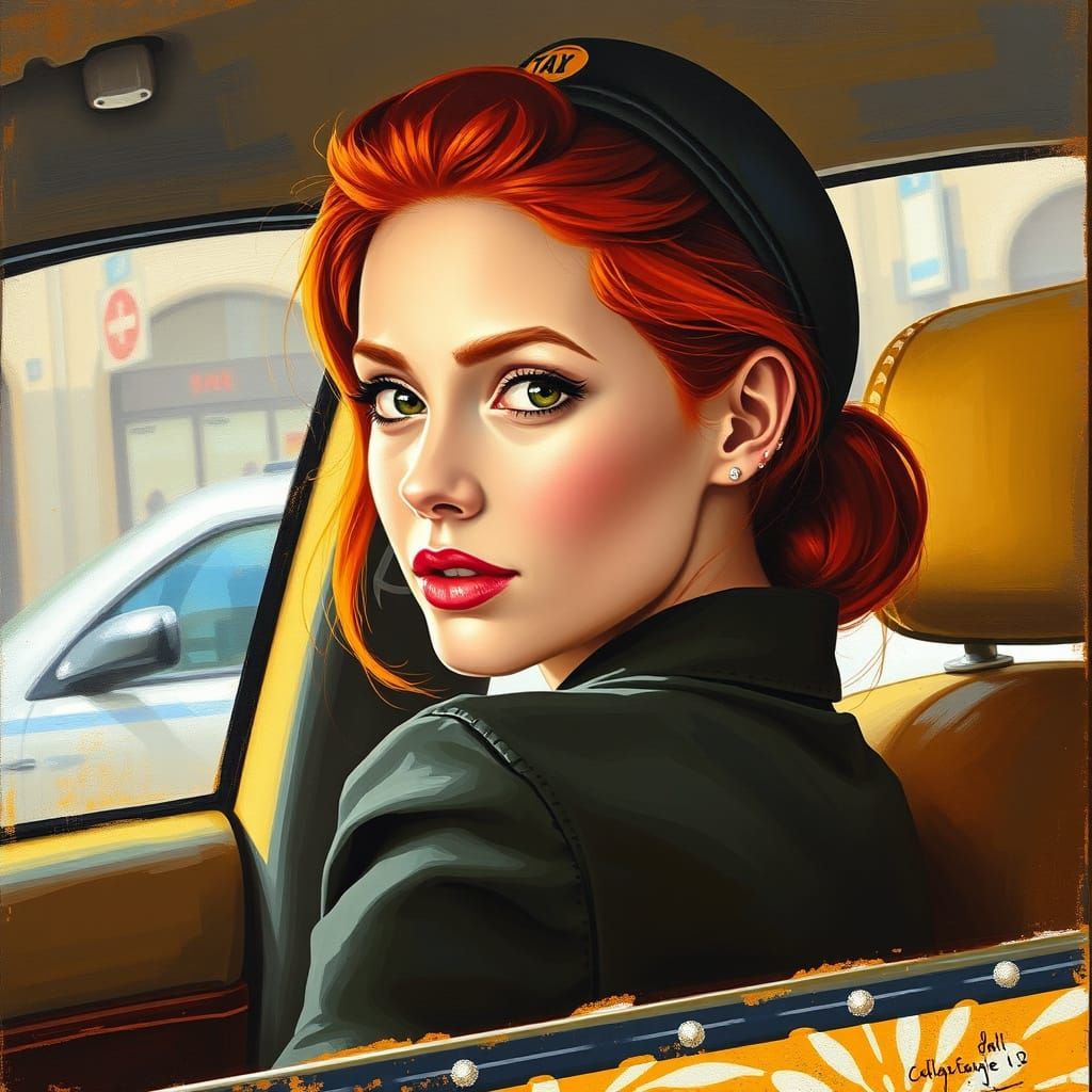 Enigmatic Redhead Portrait in Intimate Moment