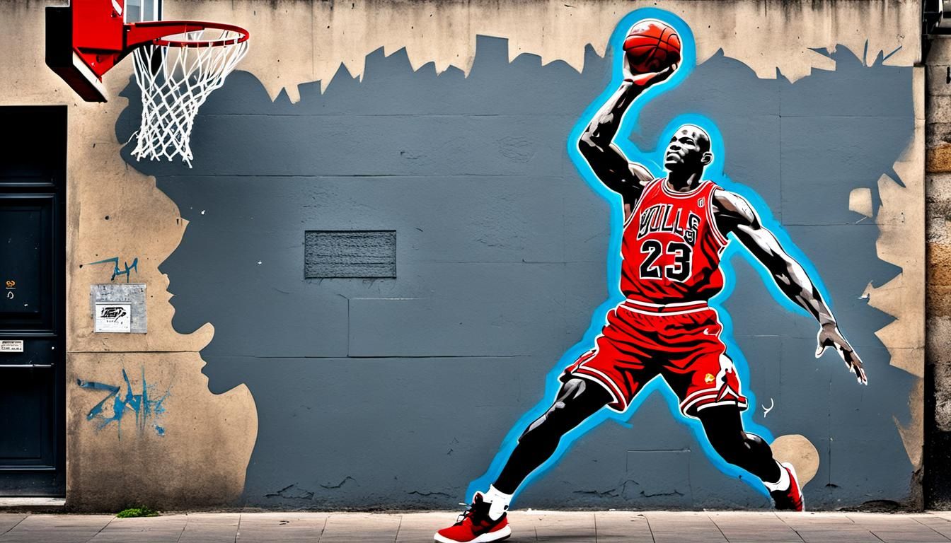 Michael Jordan Nike Graffiti Art by Banksy