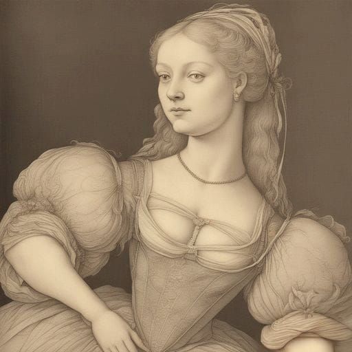 Cinderella Portrait in Leonardo da Vinci Style