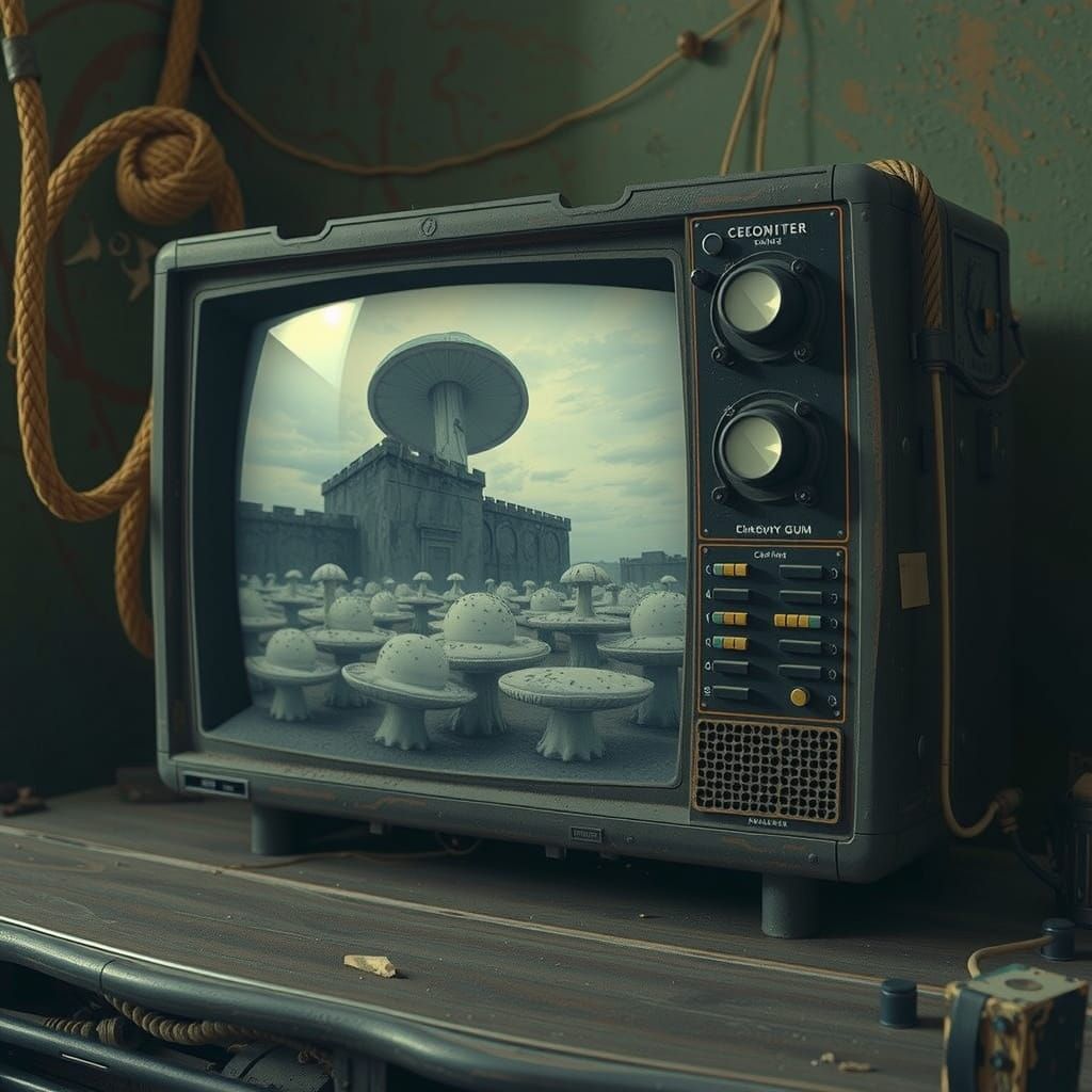 Surreal 17th Century Computer near Gum Bungalow