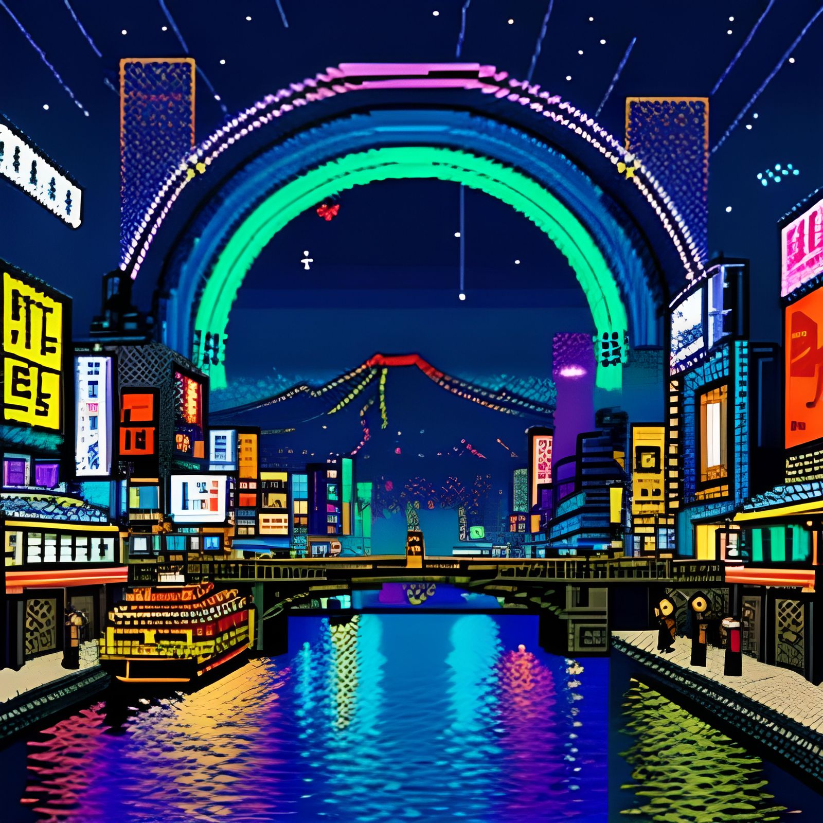 Neon Nights: A Retro Pixel Adventure through Japan's 8-bit C...