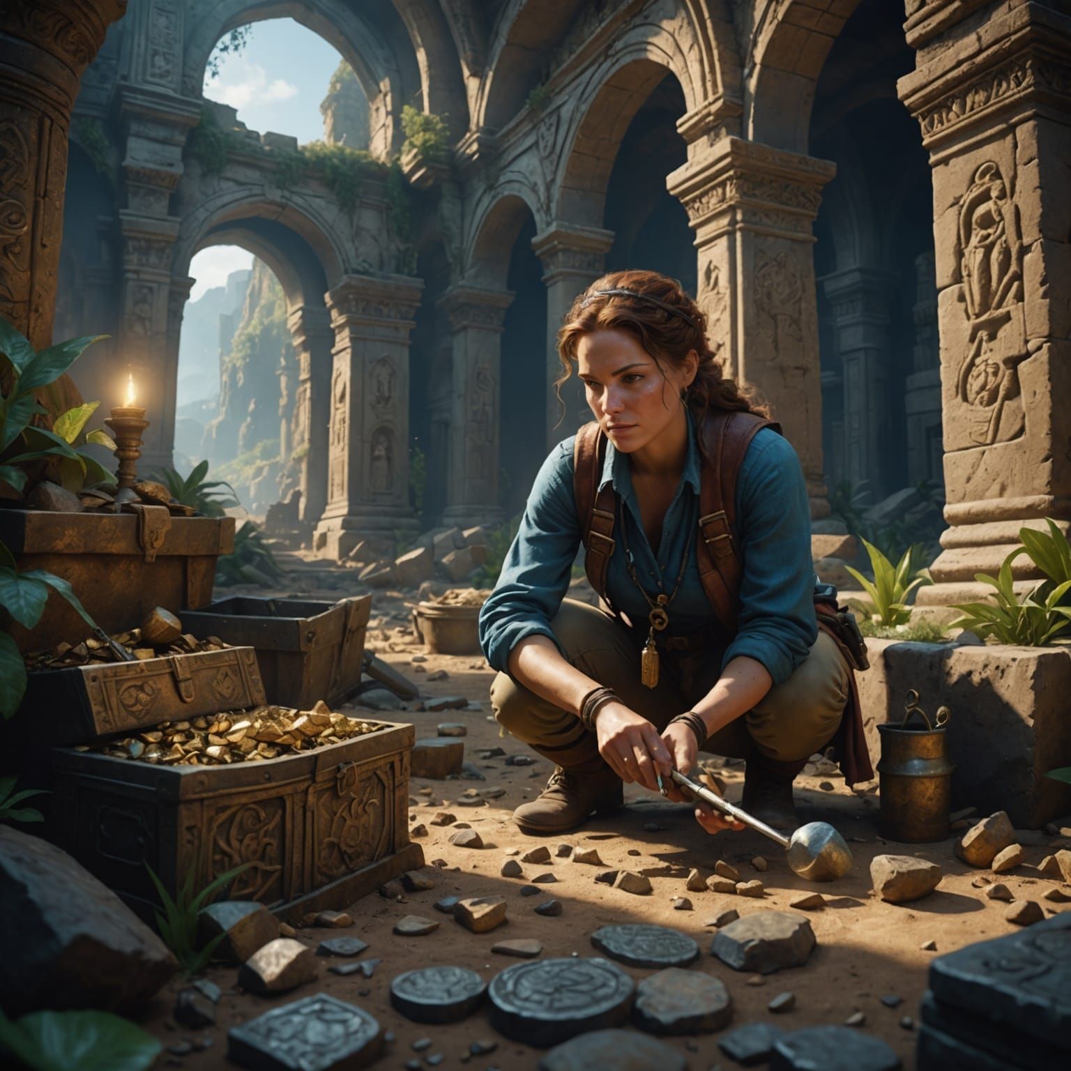 Archaeologist Finds Priceless Treasure in Fantasy Art