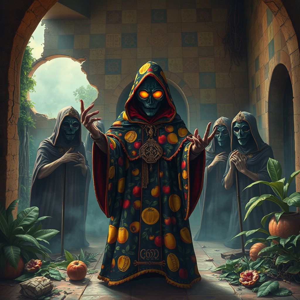 Mysterious Medium Conjures Spirits in Enamel Art Style