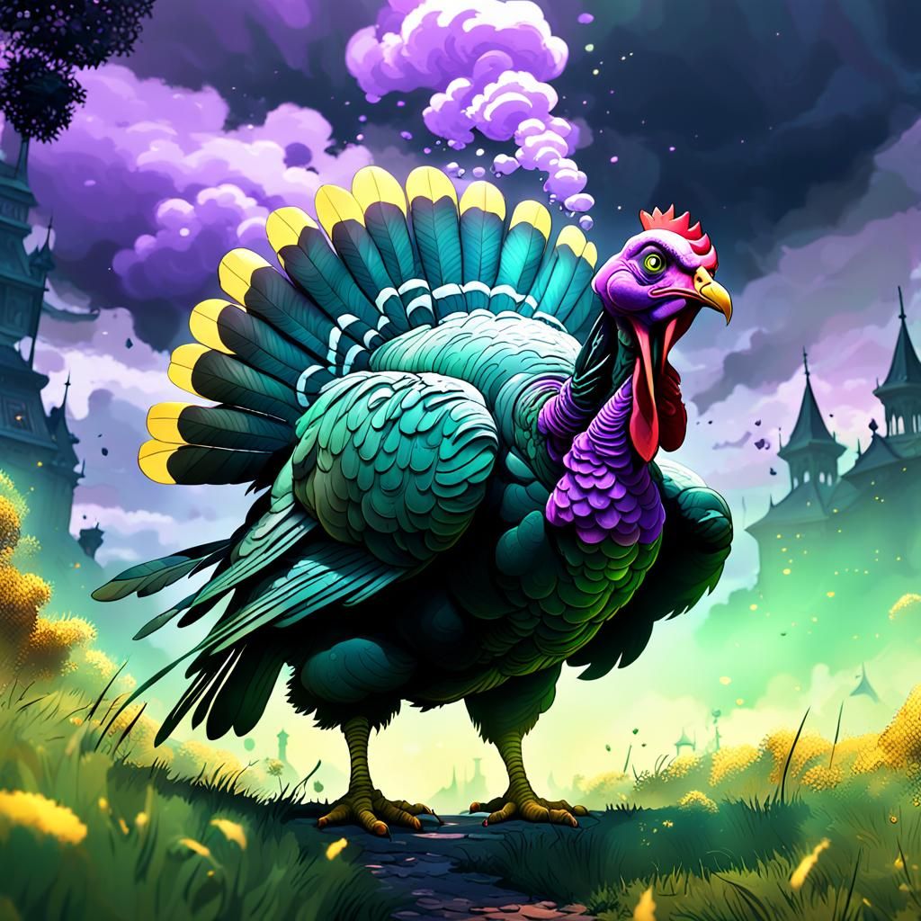 Turkey Farting Dark Cloud: Dark Fantasy Concept Art