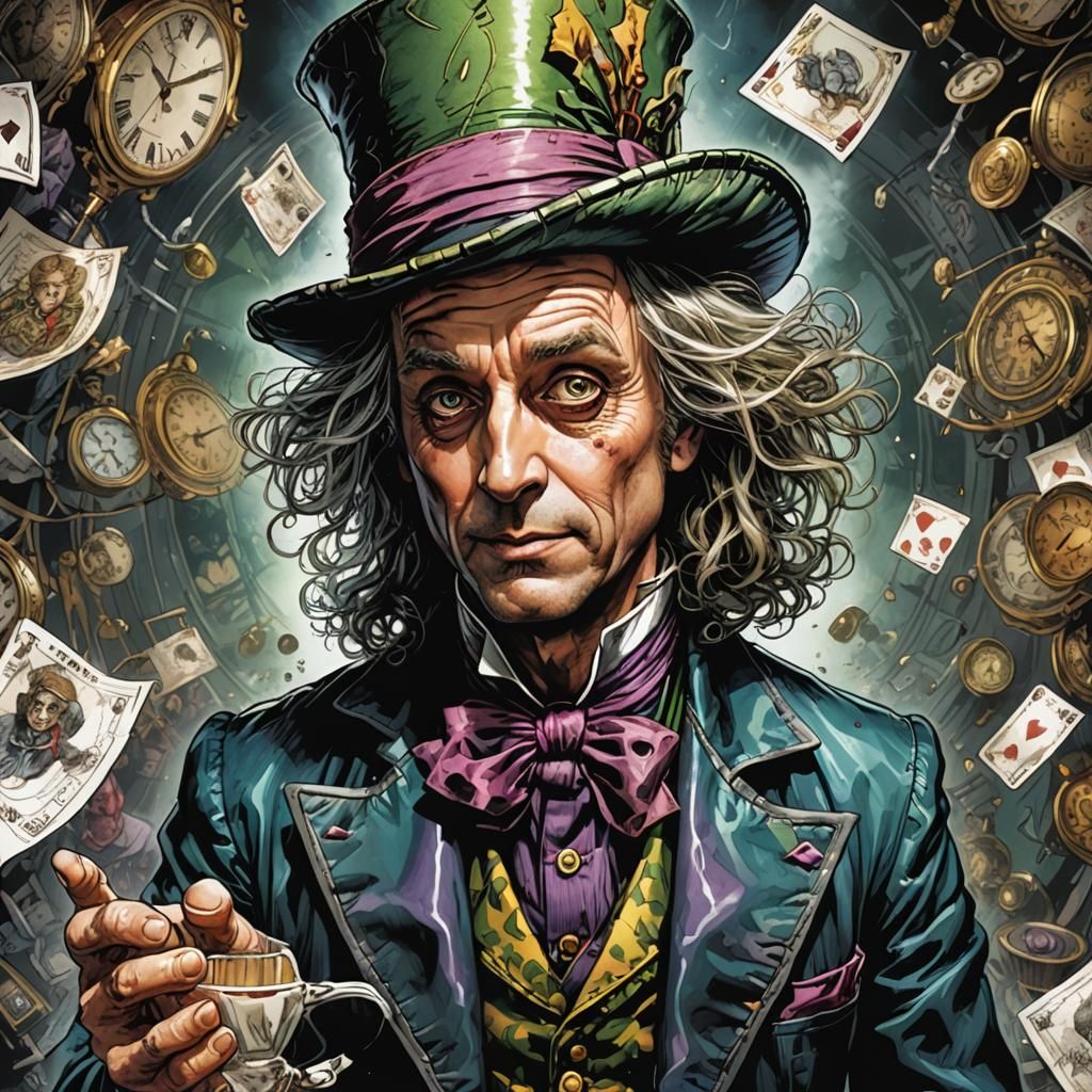 Arliss Howard as Mad Hatter: Comic Book Art