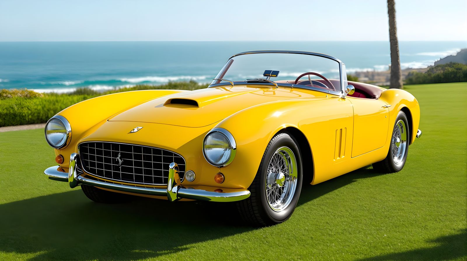 1950 Ferrari 250 GT on Pebble Beach Lawn