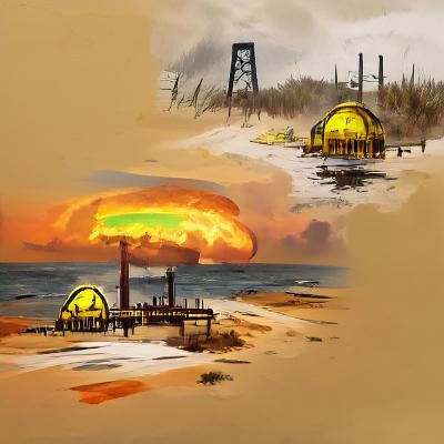 Post-Apocalyptic Fallout on Fire Island: Concept Art