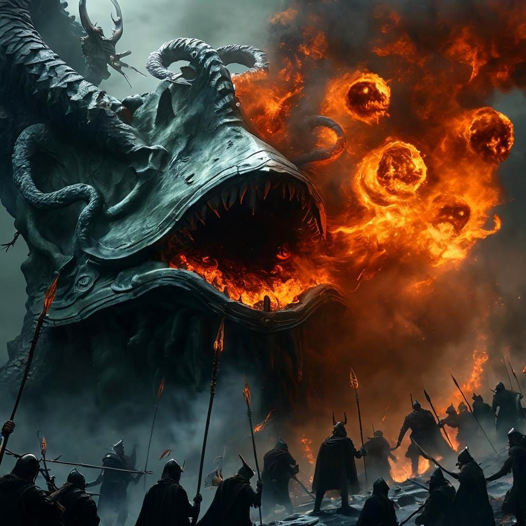 Cyclopean Horror Unleashed: Gothic Fantasy Art