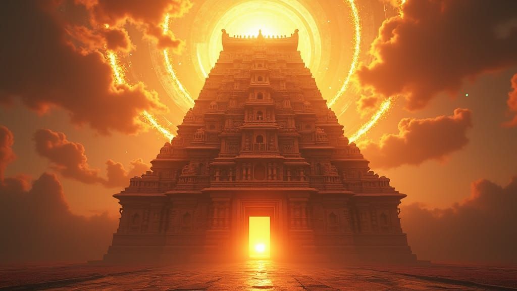 Majestic Jagannath Temple Radiating Ethereal Glow