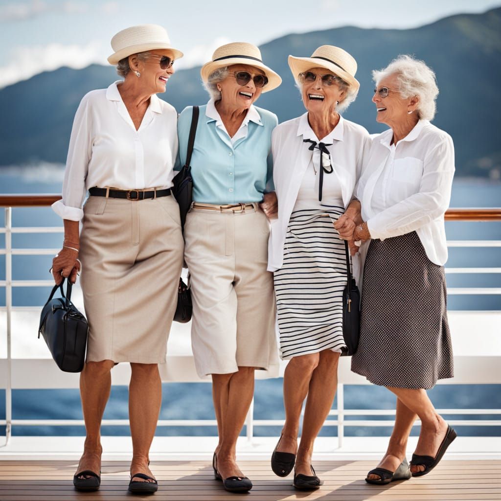 Three Friends on a Luxury Cruise
