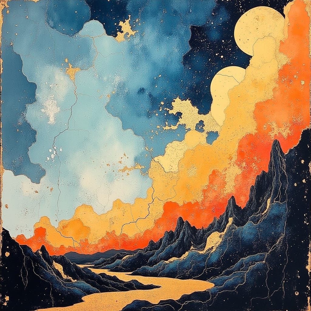 Dreamscapes in Expressive Oil Brush Style