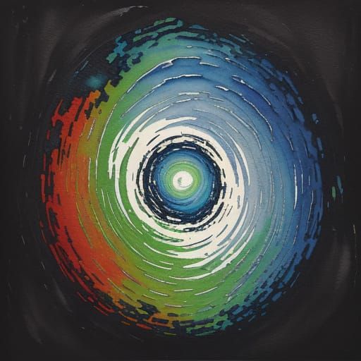 Gouache Watercolor Masterpiece: A Close-up of a Wet, Fleshy ...