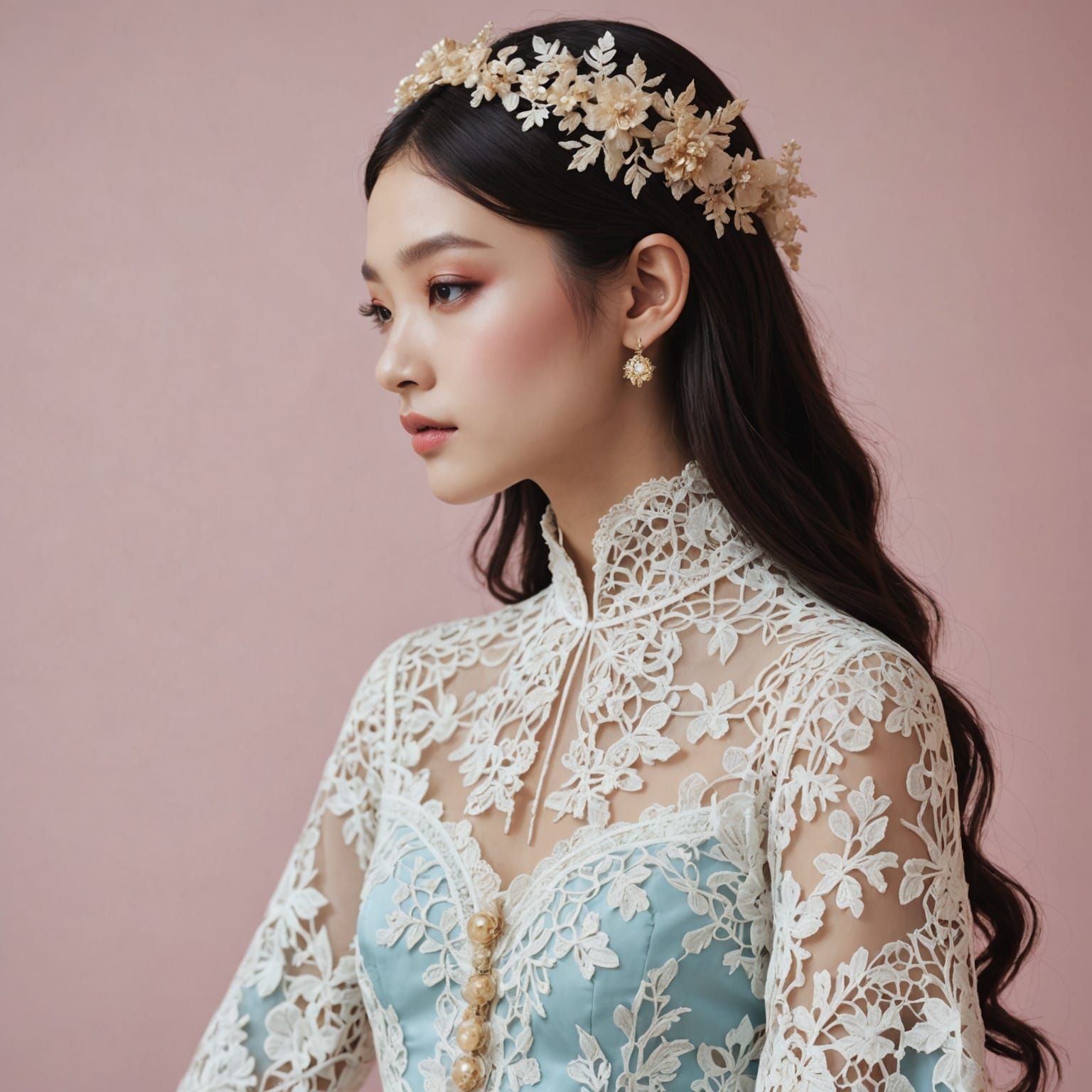 Harajuku Fractal Lace Fashion Design