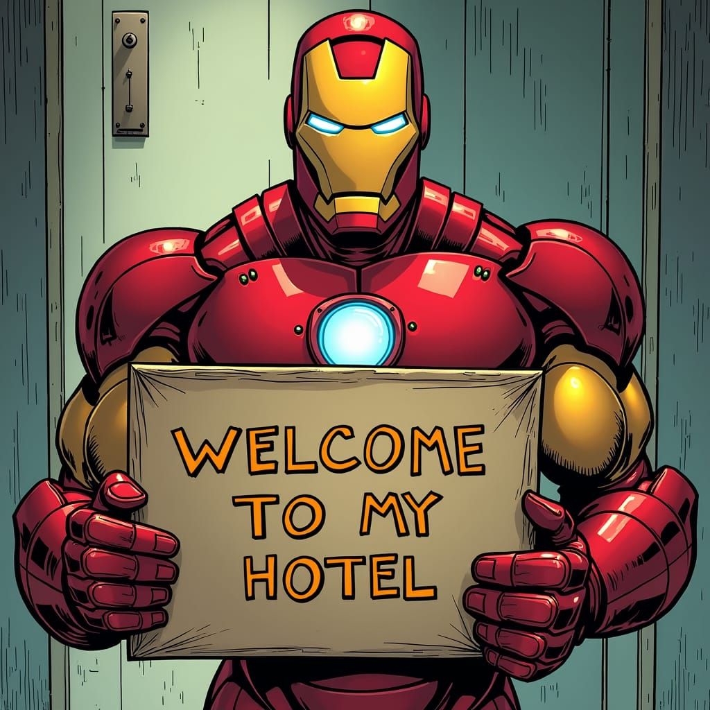 Iron Man Welcomes You: Comic Book Art