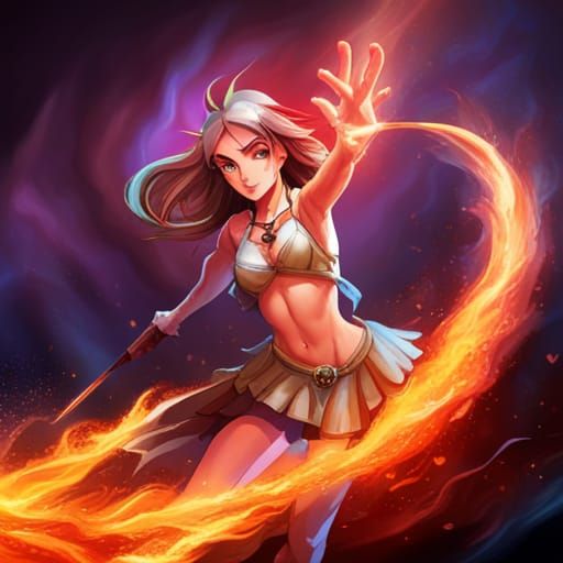 Blaze of Passion: Intense Fire Image