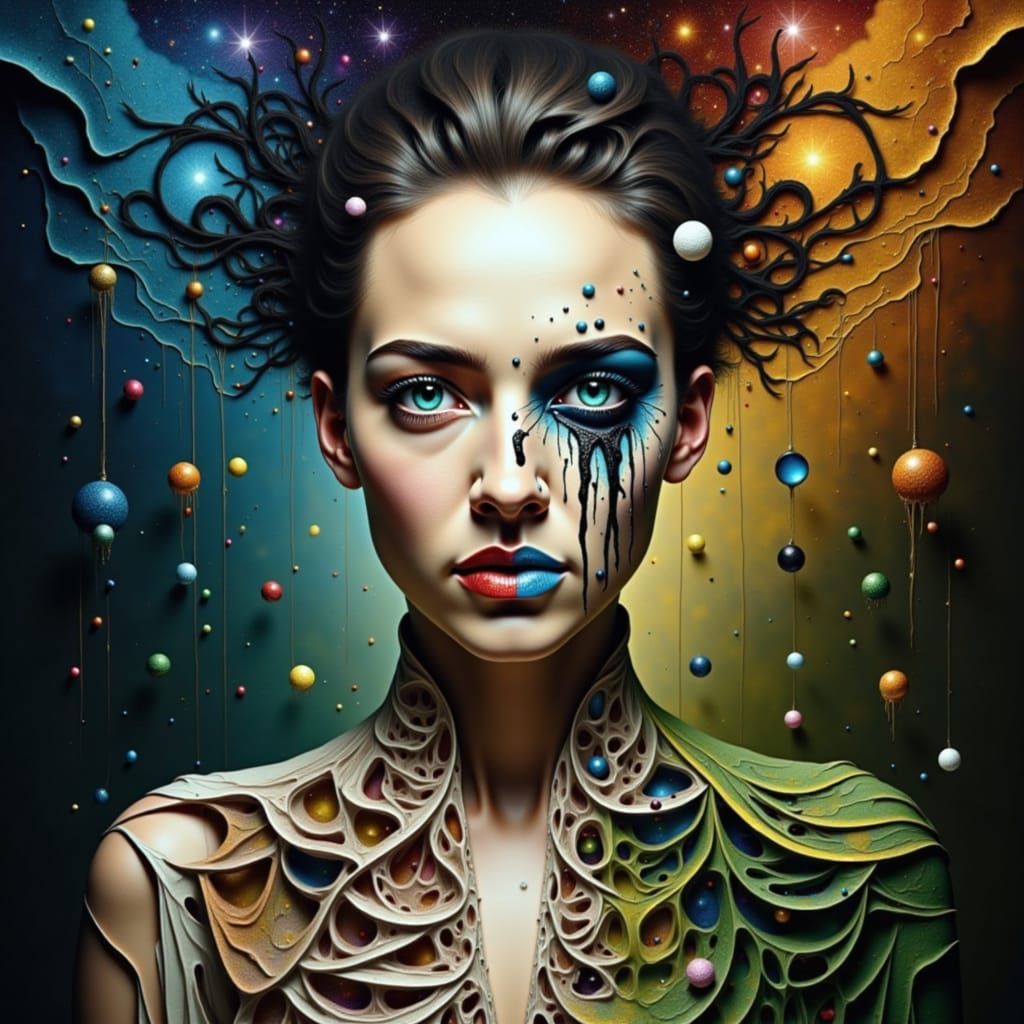 Surreal Goddess Portrayed in Shattered Beauty