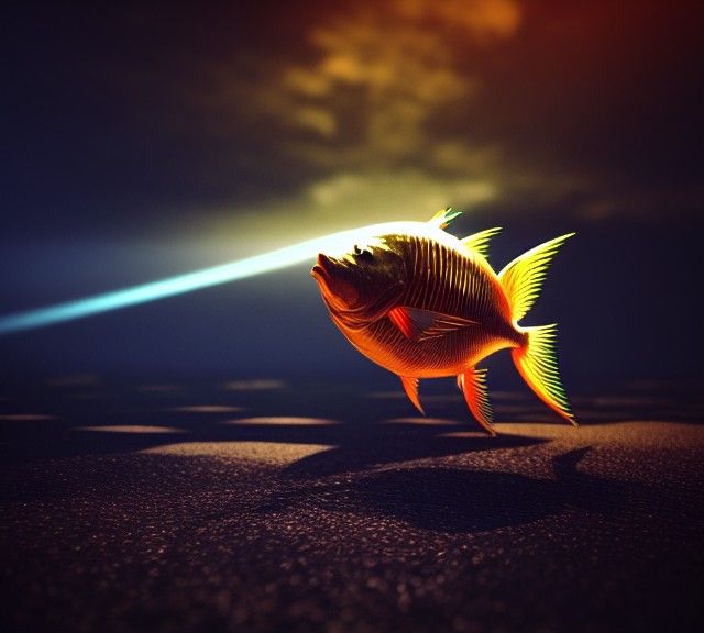 Surreal God Rays and Magical Particles