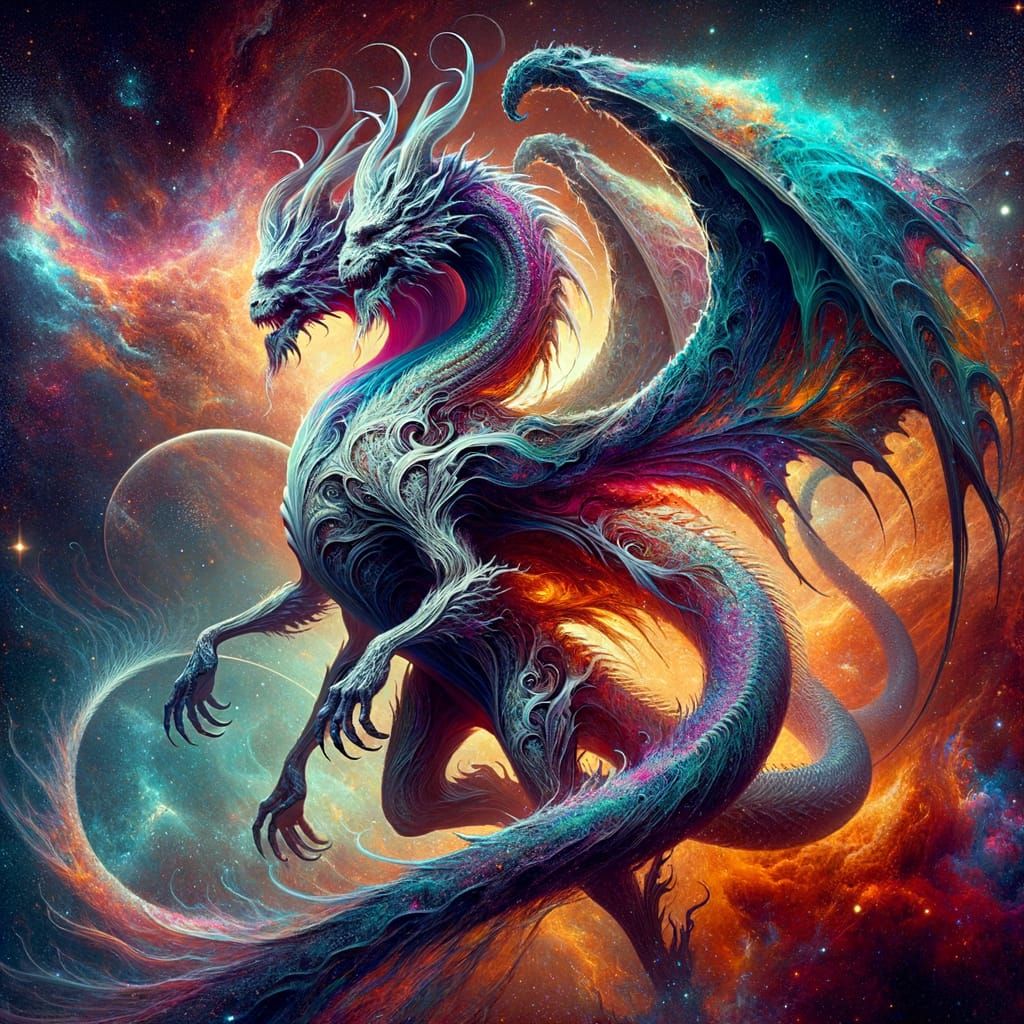 Two-Headed Dragon God of Good and Evil