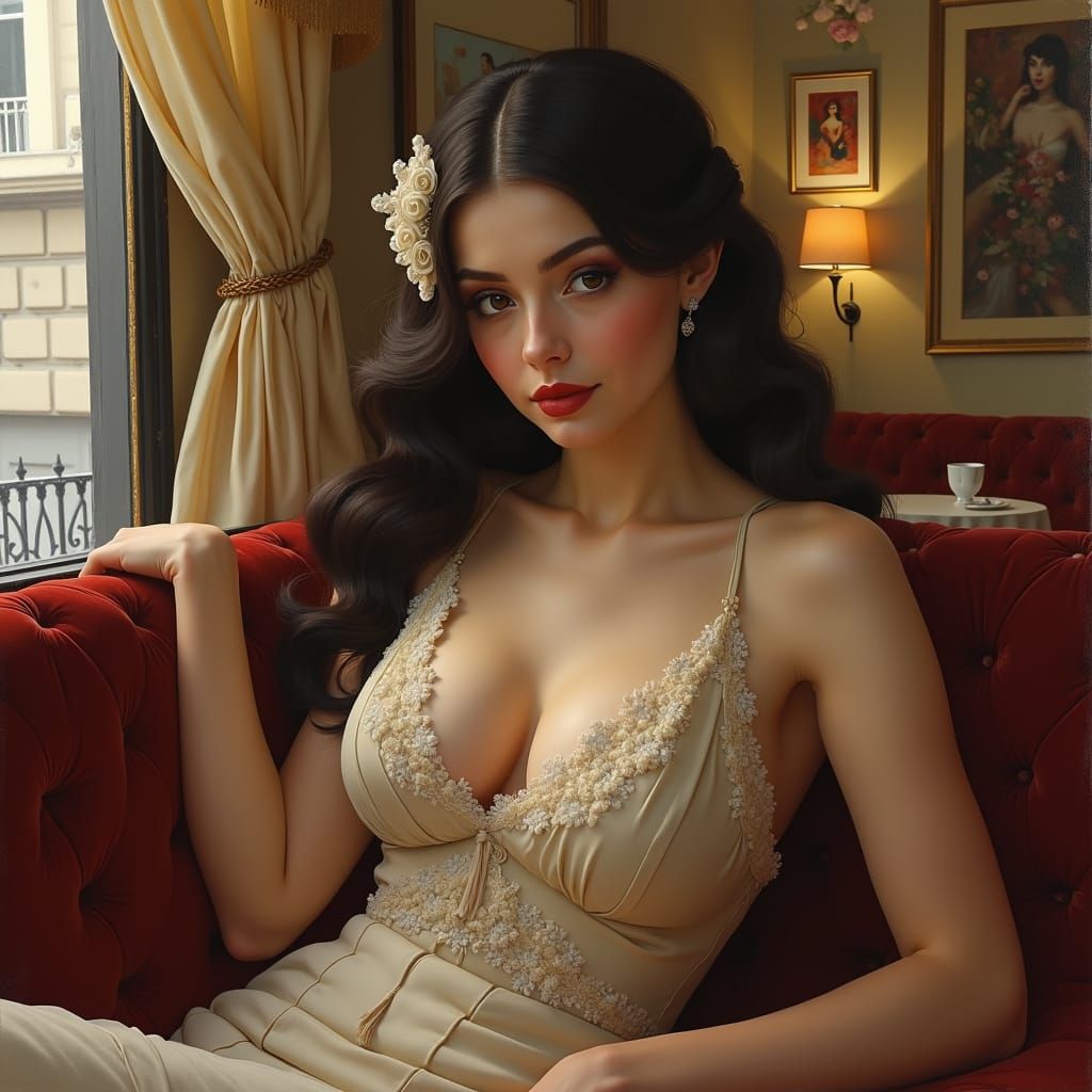 1920s Portrait of a French Ingenue