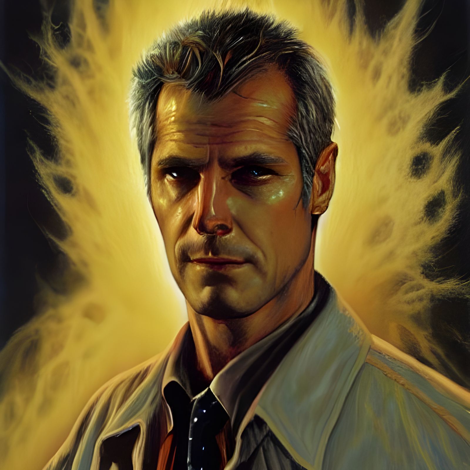 John Constantine in Moebius Style