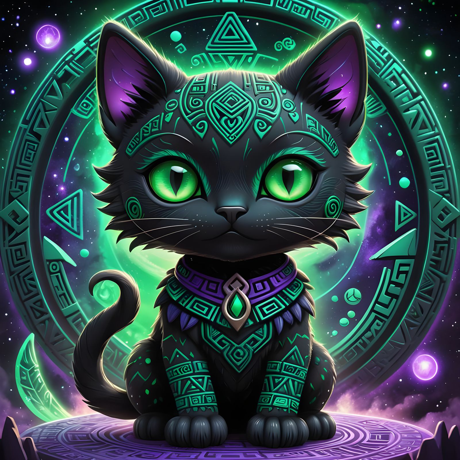 Mayan Black Cat