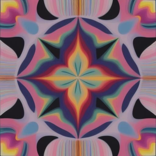 Op Art Starburst Inspired by Vasarely and Riley