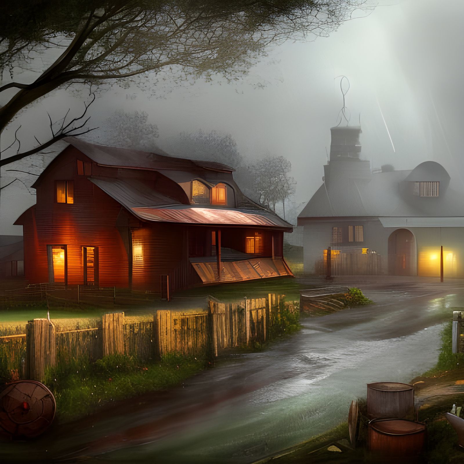 Rainy day at the Farm