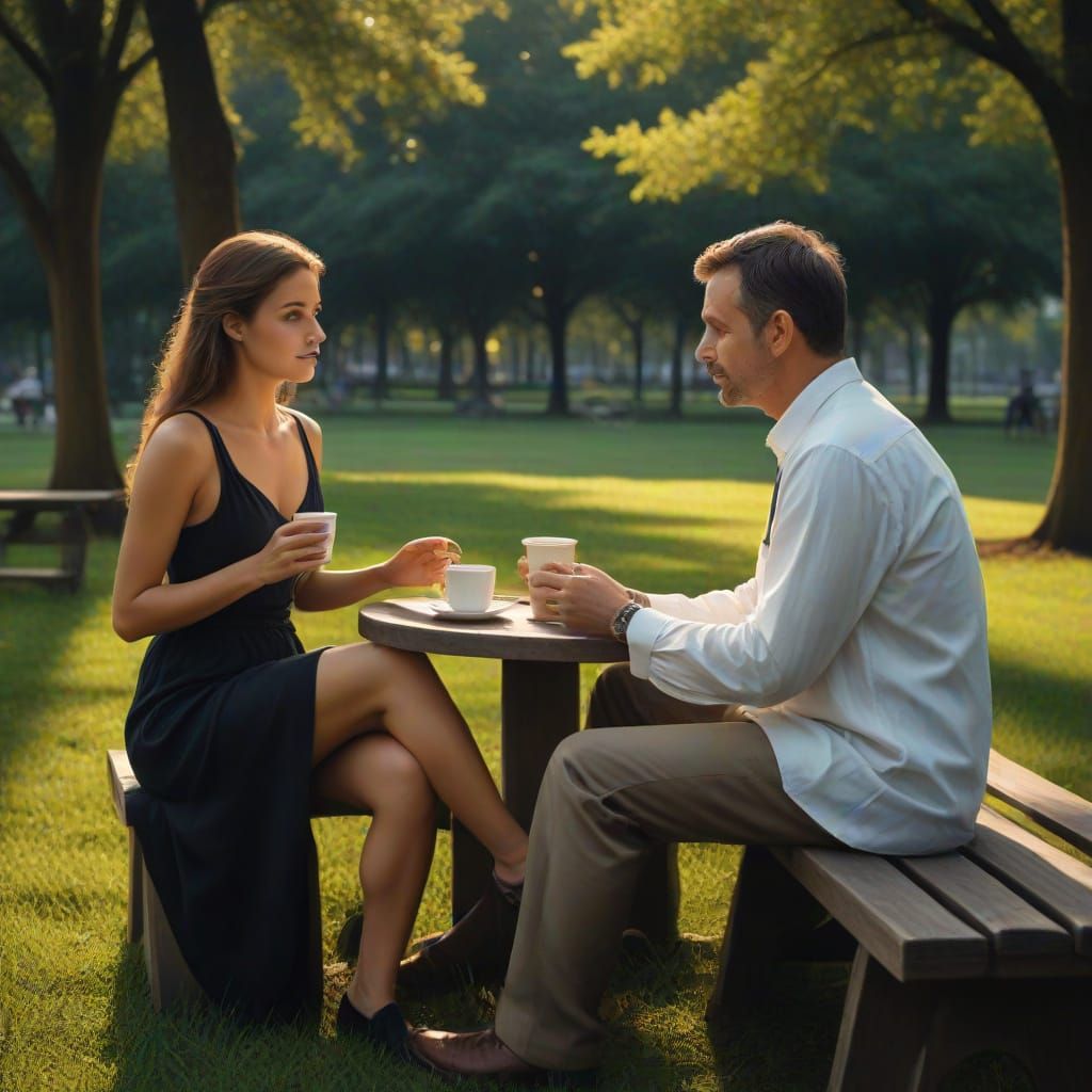 the woman always enjoyed the pet park