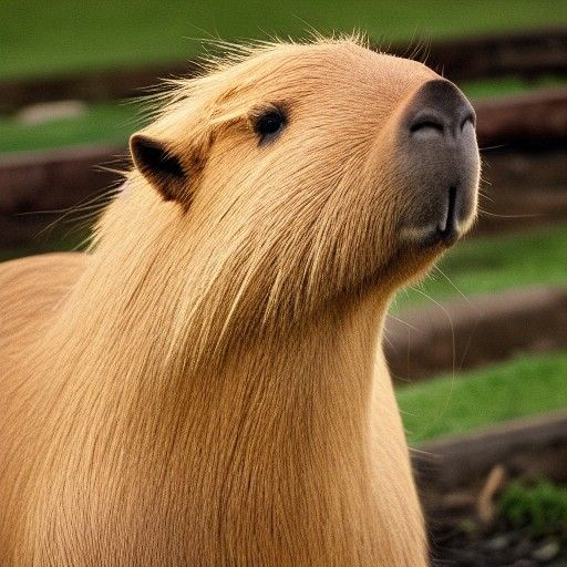 Capybara in Divine Sunshine