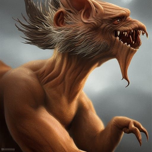 Hyperrealistic 3D Render of Brown Jenkin