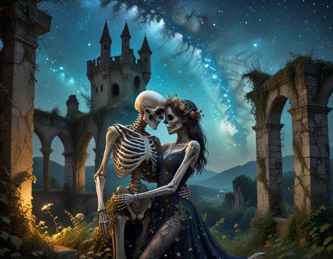 Bohemian Skeletons Dance in Enchanted Castle Ruins