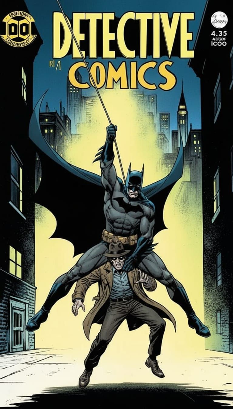 Detective Comics #27 Batman Cover Art 1939 Style