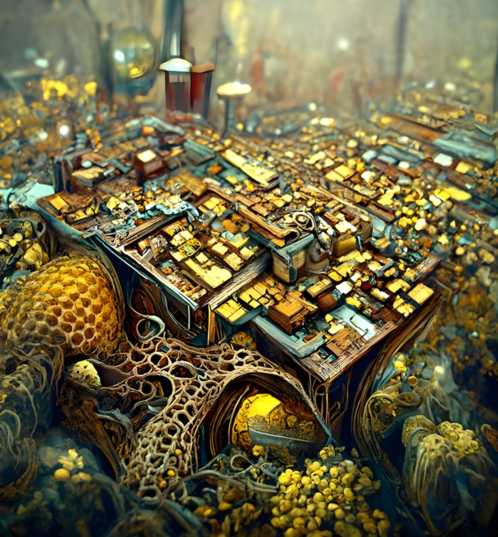 HoneyPunk City Bird's-Eye View by Simonetti