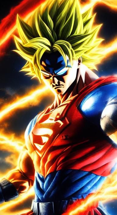 Superhero Shooting Orb in Detailed Digital Art