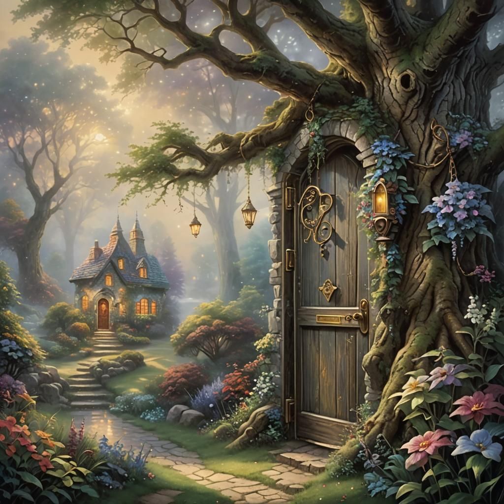 Magical Key Opens Door to Dreamy Landscape