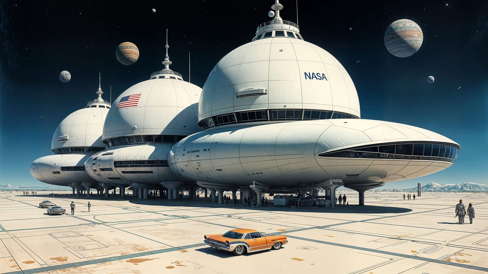 An off-world research facility where scientists live and stu...