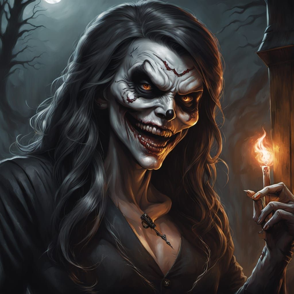 Sinister Banshee Game Art by Greg Rutkowski Style