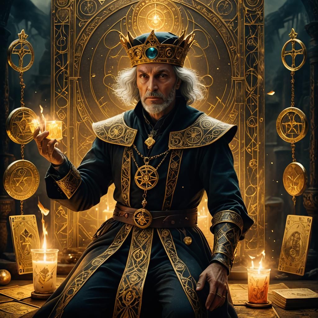 Mystical Tarot Card: The Fool Becomes the Magician