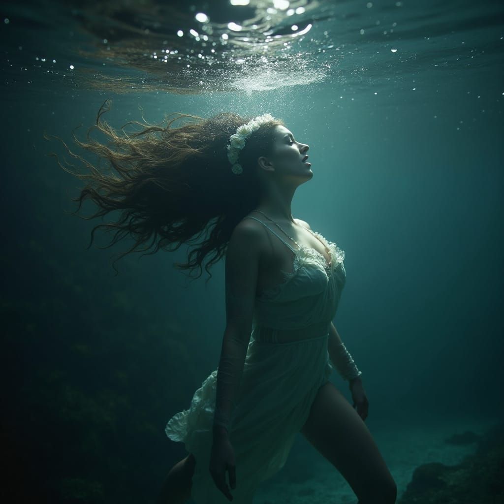 Desolate Water's Edge: A Hauntingly Beautiful Moment